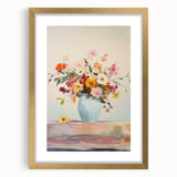 Electric Floral Wall Art: Vibrant Flower Bouquet in Modern Electric Decor