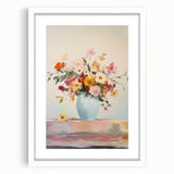 Electric Floral Wall Art: Vibrant Flower Bouquet in Modern Electric Decor
