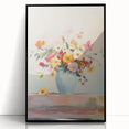 Electric Floral Wall Art: Vibrant Flower Bouquet in Modern Electric Decor