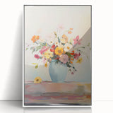 Electric Floral Wall Art: Vibrant Flower Bouquet in Modern Electric Decor