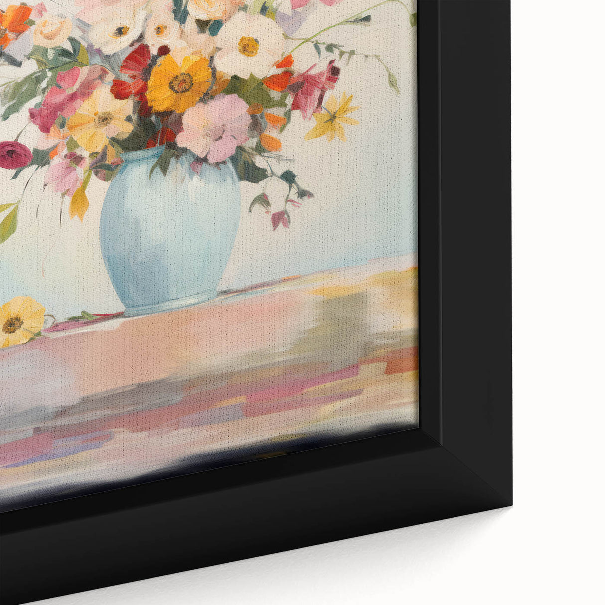 Electric Floral Wall Art: Vibrant Flower Bouquet in Modern Electric Decor