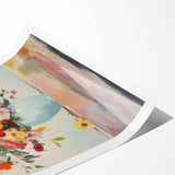 Electric Floral Wall Art: Vibrant Flower Bouquet in Modern Electric Decor