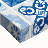 Electric Tile Wall Art: Blue Geometric Patterns in Modern Electric Decor