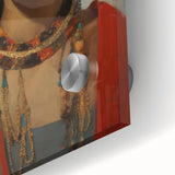 Electric Portrait Wall Art: Vibrant Woman in Bold Modern Decor