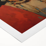 Electric Portrait Wall Art: Vibrant Woman in Bold Modern Decor