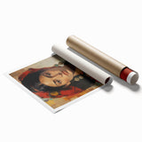 Electric Portrait Wall Art: Vibrant Woman in Bold Modern Decor