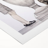 Modern Electric Wall Art: Classic Vase with Bold Floral and Dog Design