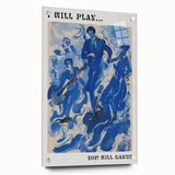 Electric Wall Art: Bold Blue Jazz Musicians in Modern Electric Decor