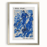 Electric Wall Art: Bold Blue Jazz Musicians in Modern Electric Decor