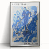 Electric Wall Art: Bold Blue Jazz Musicians in Modern Electric Decor