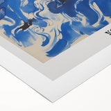 Electric Wall Art: Bold Blue Jazz Musicians in Modern Electric Decor