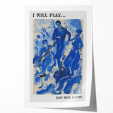Electric Wall Art: Bold Blue Jazz Musicians in Modern Electric Decor