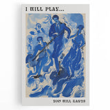 Electric Wall Art: Bold Blue Jazz Musicians in Modern Electric Decor