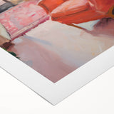 Electric Wall Art: Cozy Living Room Interior in Vibrant Modern Decor