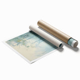 Electric Forest Wall Art: Serene Misty Landscape in Modern Decor