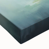 Electric Forest Wall Art: Serene Misty Landscape in Modern Decor