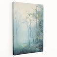 Electric Forest Wall Art: Serene Misty Landscape in Modern Decor