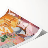 Electric Wall Art: Vibrant Interior with Yellow Chairs in Modern Decor