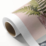 Electric Minimalist Wall Art: Fern in Glass Vase for Modern Decor