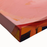 Electric Floral Wall Art: Bold Pink and Orange Flowers in Modern Decor