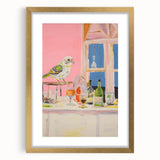 Electric Wall Art with Vibrant Parrot Design | Abstract Electric Decor