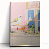 Electric Wall Art with Vibrant Parrot Design | Abstract Electric Decor