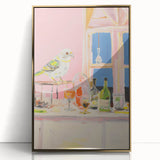 Electric Wall Art with Vibrant Parrot Design | Abstract Electric Decor