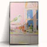 Electric Wall Art with Vibrant Parrot Design | Abstract Electric Decor