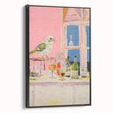 Electric Wall Art with Vibrant Parrot Design | Abstract Electric Decor