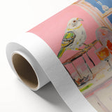 Electric Wall Art with Vibrant Parrot Design | Abstract Electric Decor