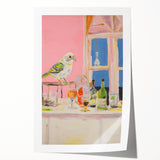 Electric Wall Art with Vibrant Parrot Design | Abstract Electric Decor