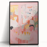 Abstract Electric Art with Dynamic Figures | Vibrant Modern Wall Decor