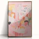 Abstract Electric Art with Dynamic Figures | Vibrant Modern Wall Decor