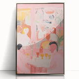 Abstract Electric Art with Dynamic Figures | Vibrant Modern Wall Decor