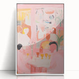 Abstract Electric Art with Dynamic Figures | Vibrant Modern Wall Decor