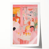 Abstract Electric Art with Dynamic Figures | Vibrant Modern Wall Decor