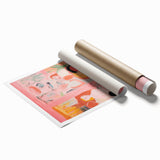 Abstract Electric Art with Dynamic Figures | Vibrant Modern Wall Decor