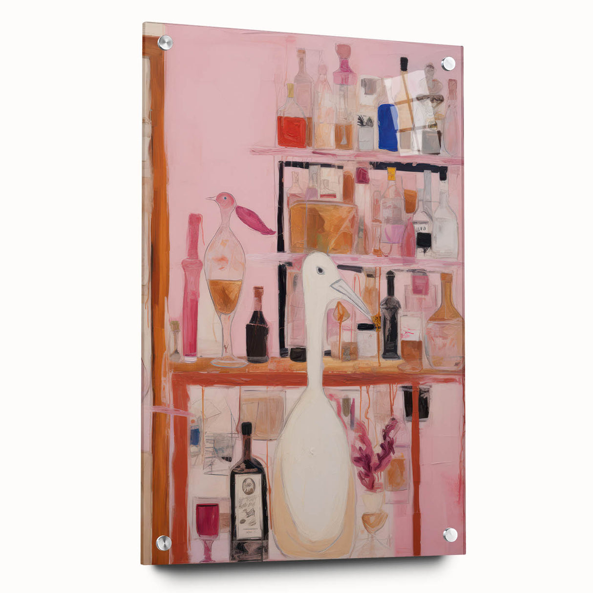 Modern Electric Art with Dynamic Birds | Vibrant Abstract Wall Decor
