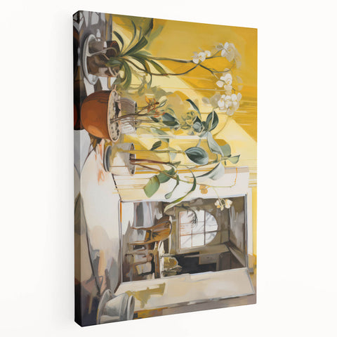 Electric Art with Bright Floral Design | Vibrant Modern Wall Decor