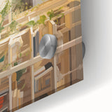 Electric Wall Art with Vibrant Plant Life | Modern Abstract Decor