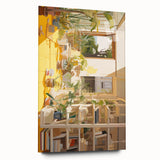 Electric Wall Art with Vibrant Plant Life | Modern Abstract Decor