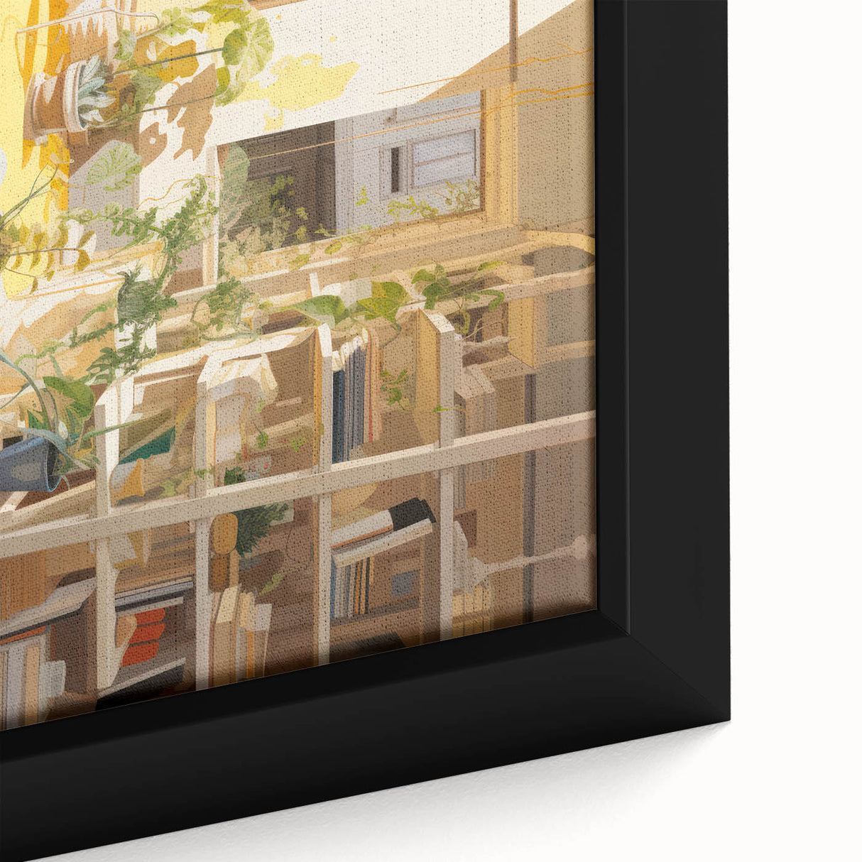 Electric Wall Art with Vibrant Plant Life | Modern Abstract Decor