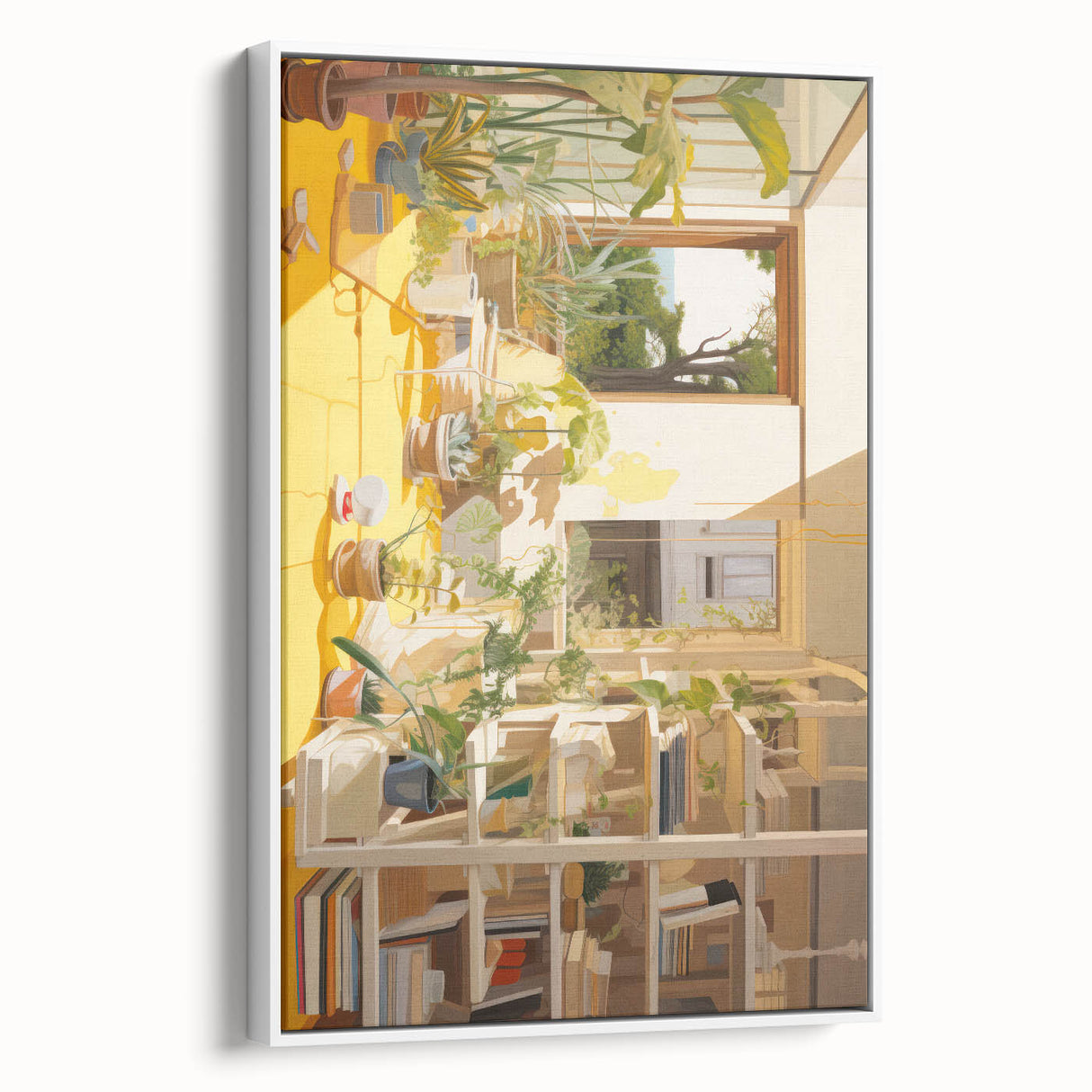 Electric Wall Art with Vibrant Plant Life | Modern Abstract Decor