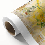 Electric Wall Art with Abstract Floral Design | Vibrant Yellow Decor