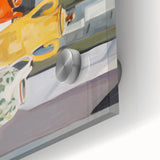 Electric Still Life Art with Vibrant Pottery | Modern Abstract Decor