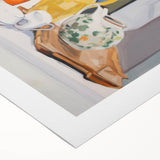 Electric Still Life Art with Vibrant Pottery | Modern Abstract Decor