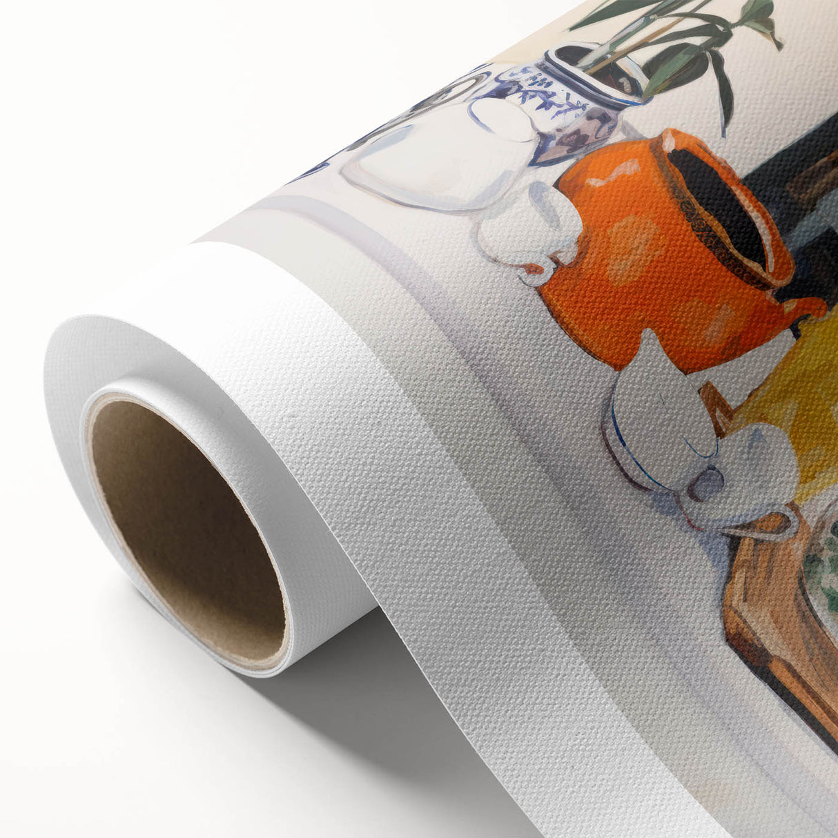 Electric Still Life Art with Vibrant Pottery | Modern Abstract Decor