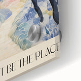 Abstract Electric Landscape Canvas - Modern Vibrant Wall Art Decor