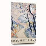 Abstract Electric Landscape Canvas - Modern Vibrant Wall Art Decor