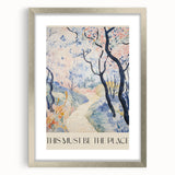 Abstract Electric Landscape Canvas - Modern Vibrant Wall Art Decor